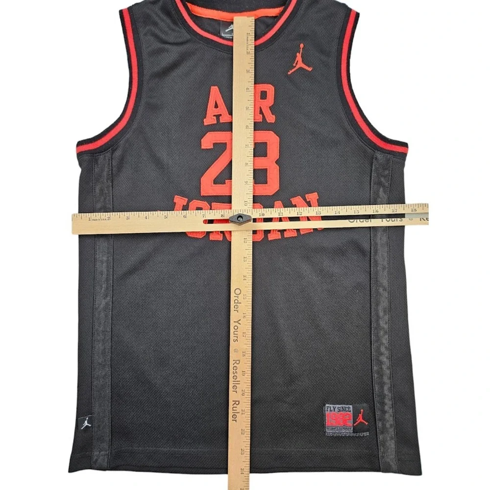 Nike Air Jordan Jersey Youth Large Black Michael 23 Fly Since 1982 Stitched
